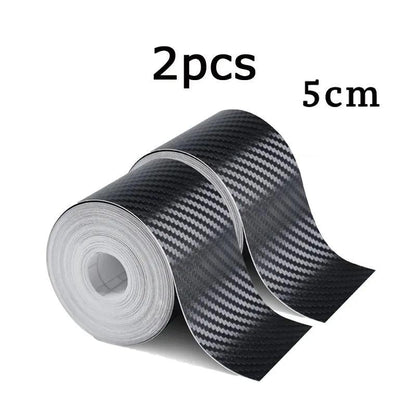1-5m Nano Carbon Fiber Car Tape Sticker Door Mirror Paste Protector Strip DIY Protection Protective Film Waterproof Adhesive