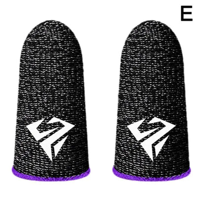 2pcs Fingertip Sleeve Esports Gloves For PUBG Gamer Sweatproof Anti-slip Touch Screen Hand Grip Finger Cot Gaming Finger Cover