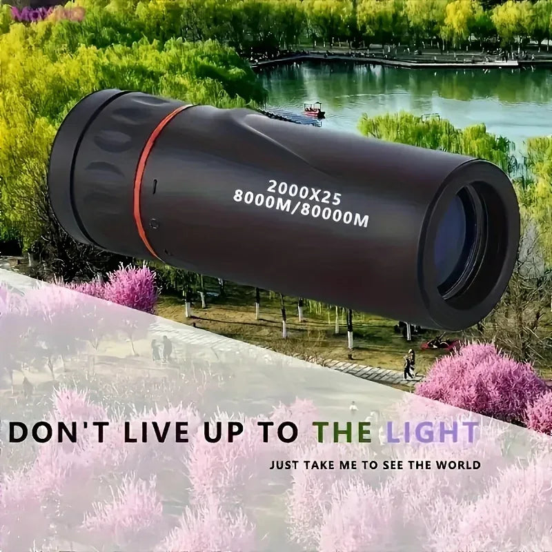 2025 2000X25 HD Monocular Telescope – Compact Travel & Outdoor Scope - Urbizia