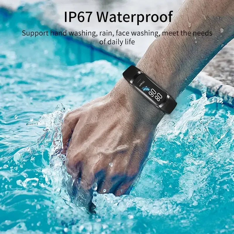 LIGE Amoled Smart Watch Men 2023 Smart Band Women Heart Rate Blood Smartwartch Waterproof Smart Bracelet Sport Fitness Tracker - Urbizia