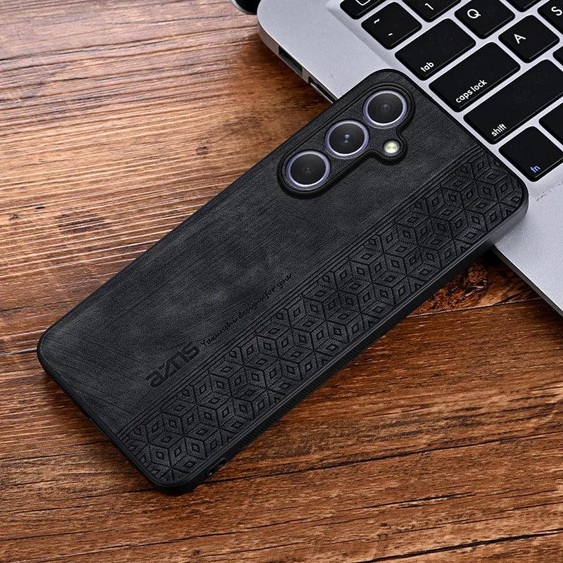 Matte Leather Shockproof Back Case for Samsung Galaxy S25