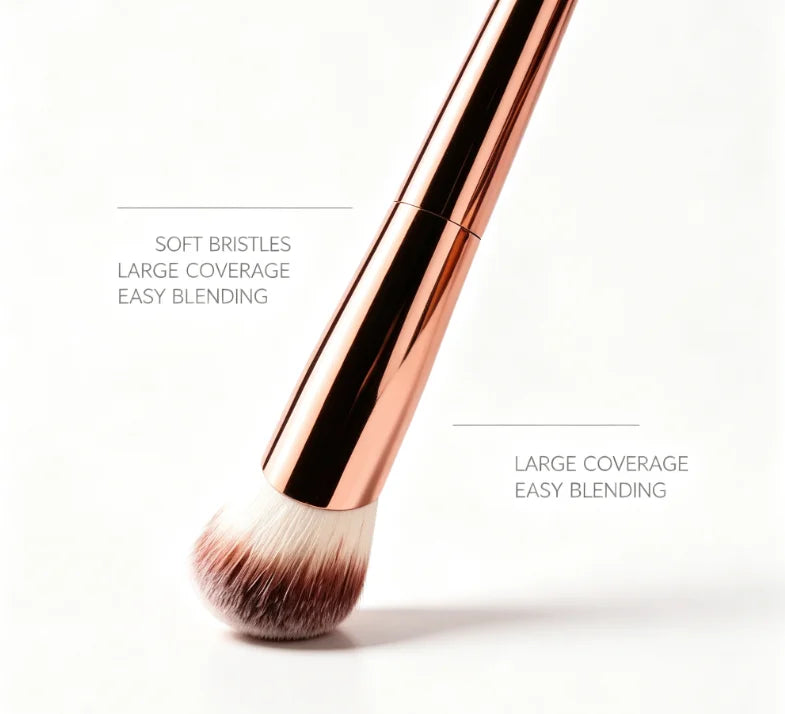 No 21 Foundation Makeup Brush Soft Fiber Hair Single Face Brush Household Travel Cosmetic Accessory