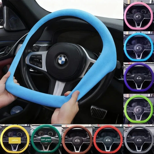Non-Slip Silicone Steering Wheel Cover — Universal 38cm