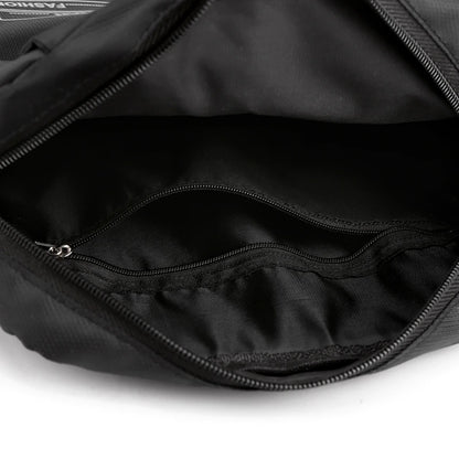 Waterproof Oxford Sling Bag Men Anti-Theft Crossbody Messenger Multi-Pocket Phone Pouch Daily Commute Travel Small Zipper Should