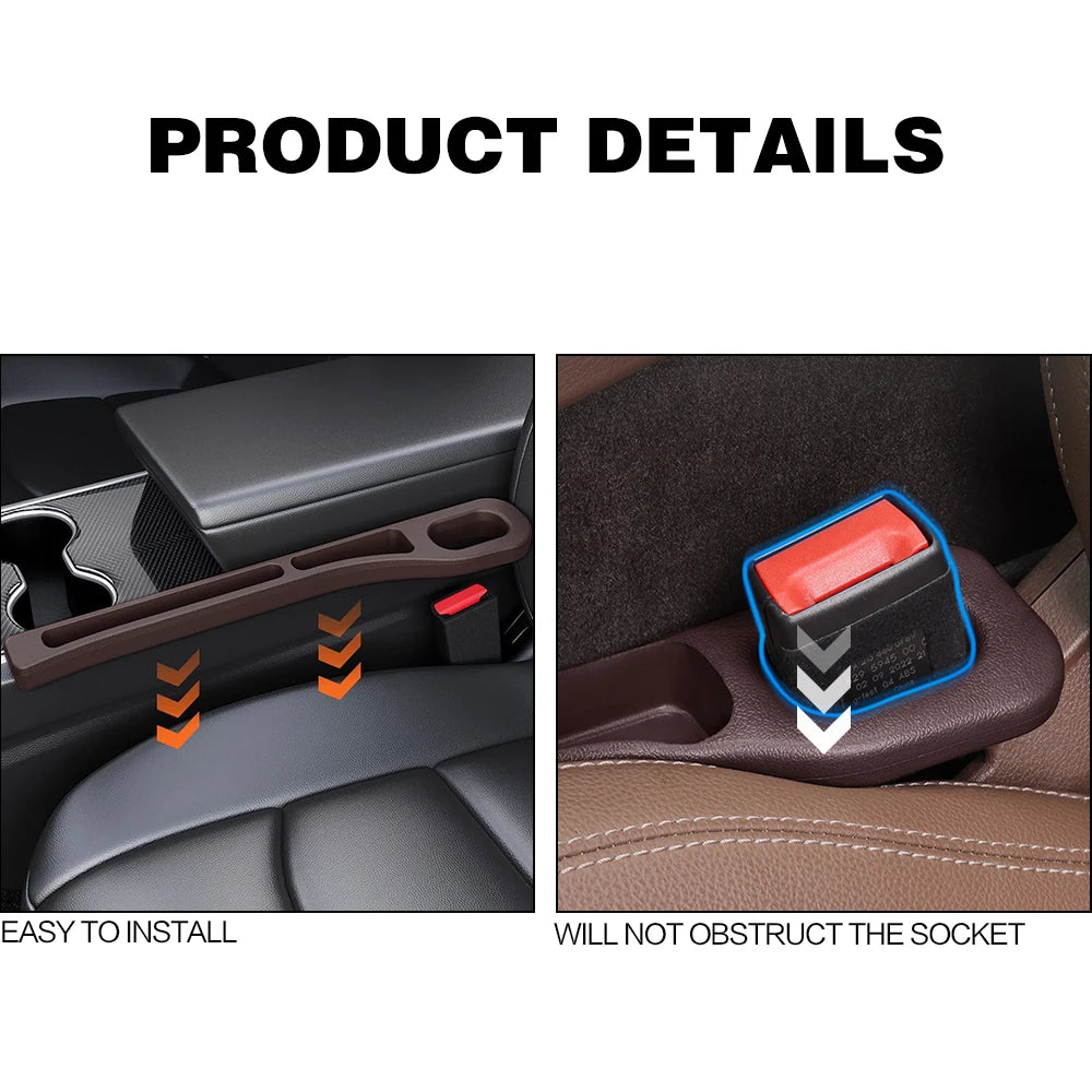 2X Car Seat Gap Filler Between Seats Crevice Box Bag Interior Decoration Auto Accessories For Mazda CX-30 CX30 CX-4 CX4 CX 30 4