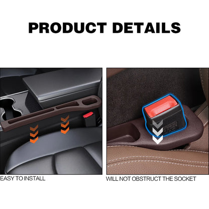 2X Car Seat Gap Filler Between Seats Crevice Box Bag Interior Decoration Auto Accessories For Mazda CX-30 CX30 CX-4 CX4 CX 30 4