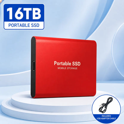 Portable External SSD – USB 3.0 & Type-C Storage Drive