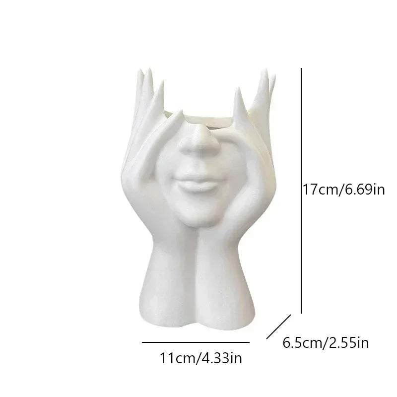 1PC Vinyl Figure Storage Holders Creative Human Body Art Styling Office Organizers Multifunctional Makeup Brush Holder - Urbizia