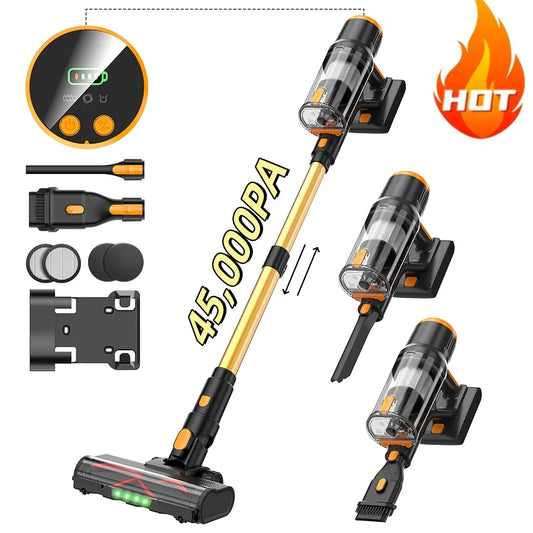 Blossom DSV112A Cordless Vacuum Cleaner 550W 45000PA – Powerful Brushless Motor, Handheld Home Vacuum