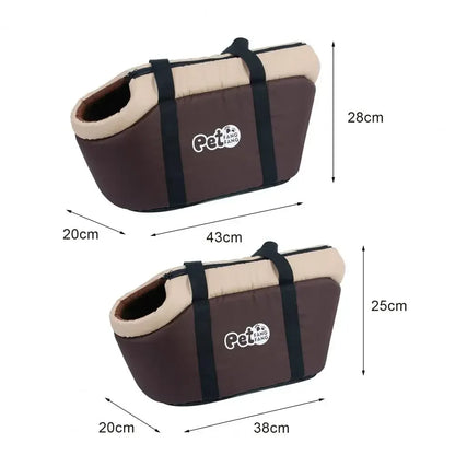 Pet Bag Soft-Sided Adjustable Fabric Interior Pad Carrier Tote for Pet Cat Carrier Outgoing Travel Breathable Pets Handbag - Urbizia