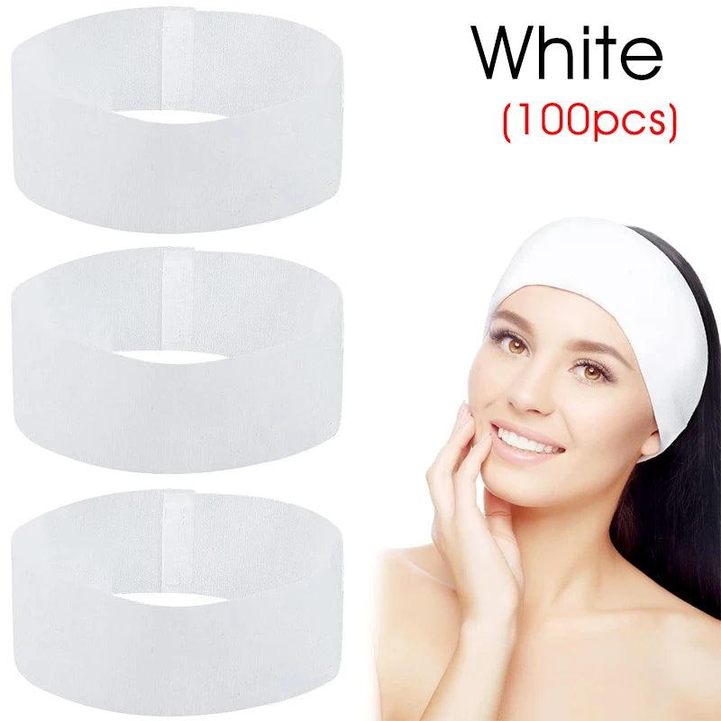 Disposable SPA Facial Headbands for Skincare & Salon Use