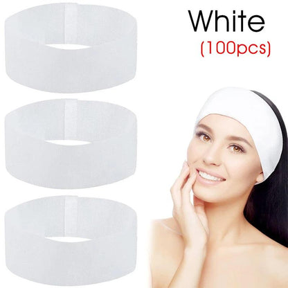 Disposable SPA Facial Headbands for Skincare & Salon Use