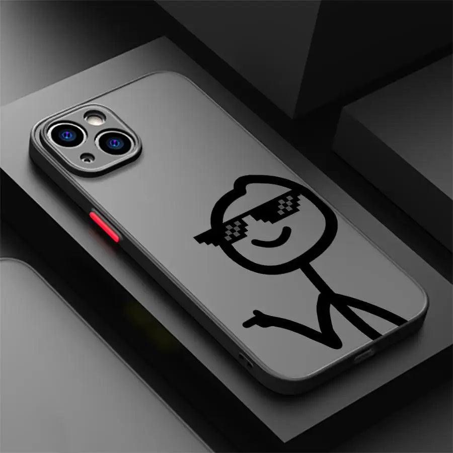 iPhone Cartoon Matchman Silicone Case