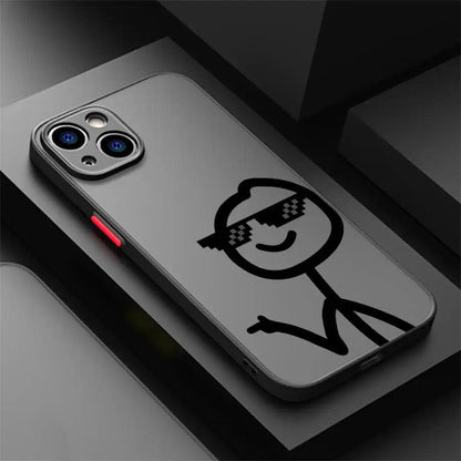 iPhone Cartoon Matchman Silicone Case