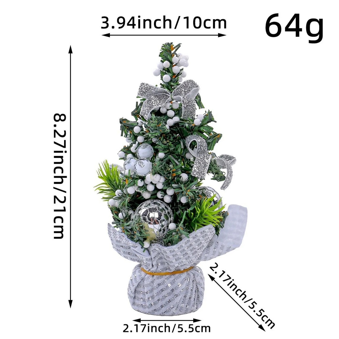 Mini Tabletop Christmas Tree – 30cm Holiday Decoration