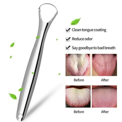 Portable Stainless Steel Tongue Scraper - Urbizia