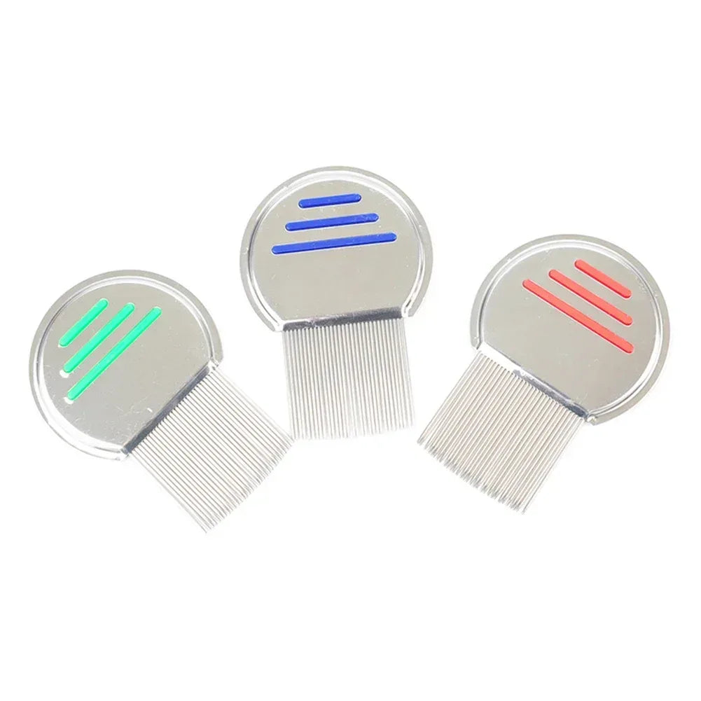 Stainless Steel Terminator Lice Comb Children Hair Removal Headdress Super Density Teeth Remove Nits Comb Dog Brushes Accessory - Urbizia