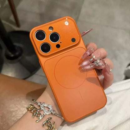 AG Frosted Glass Magnetic Case for iPhone