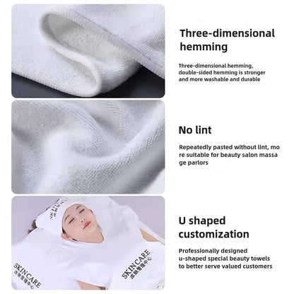 U‑Shape Microfiber Spa Facial Towel for Salon Treatments