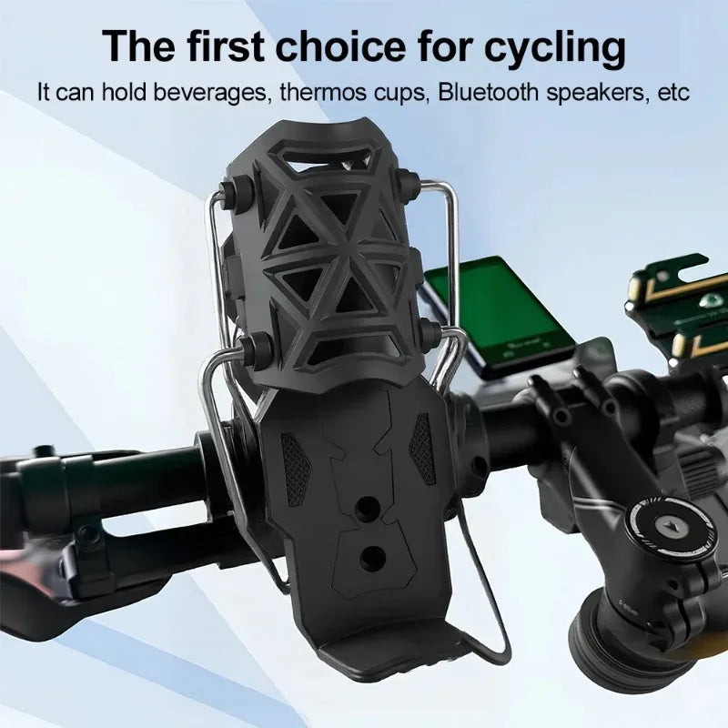 Universal Rotating Cycling Cup Holder for Bikes & Motorcycles No Drilling Required - Adjustable Bicycle Cup Holder for Electric