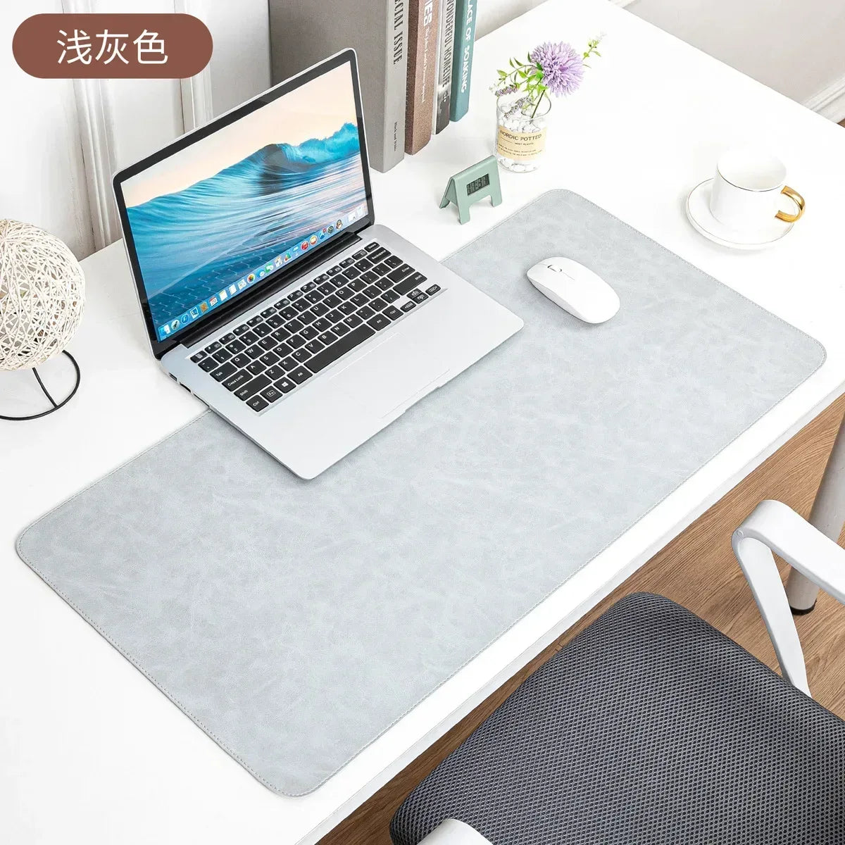 Desk Pad Waterproof PU Mouse Pad Desk Mat Protective Cover Large Mousepad Computer Laptop Non-slip Easy To Clean Keyboard Mats - Urbizia