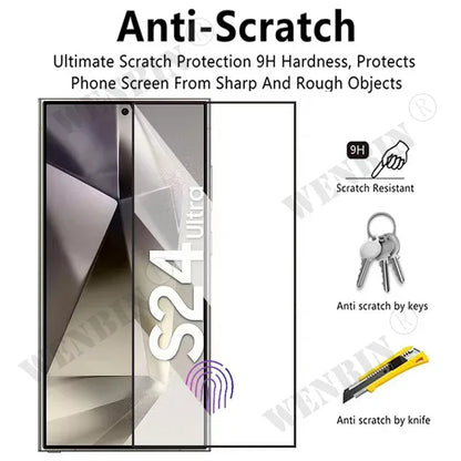 3 Pcs Tempered Glass For Samsung Galaxy S26 S25 S24 S23 S22 Ultra Plus FE A57 A56 A36 A17 Screen Protector Full Protective Glass