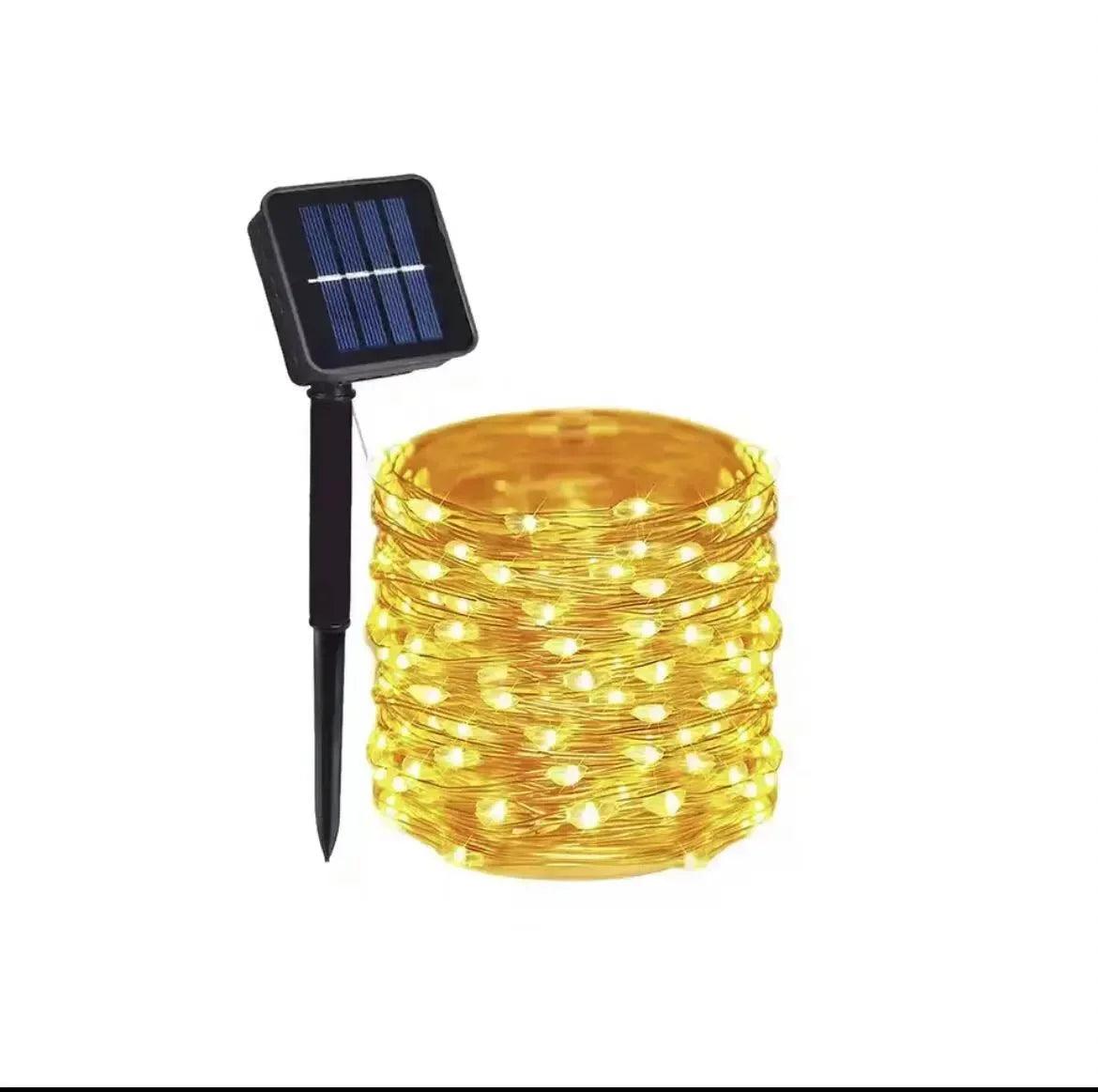 Solar Powered Fairy Lights 7M 12M 22M 32M Outdoor Waterproof LED String Lights 8 Modes for Garden Patio Tree Decor