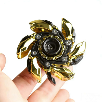 Mecha Fidget Spinner Adult Anxiety Stress Relief Finger Metal Fingertip Gyro Office Desk Toys Metal Alloy Material