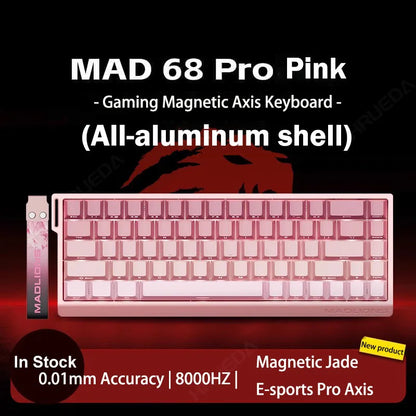 MADLIONS Mad 60he Mad60HE Mad 68HE Mechanical Keyboard Magnetic Switch Wired Hot Swap 8K Polling Rate Customized Gaming keyboard