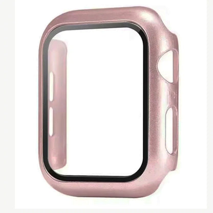 Tempered Glass+Case For Apple Watch 38-40mm 41mm 42mm 44mm 45mm 46mm Screen Protector Protective Cover iWatch 11 10 8 7 9 6 SE 5