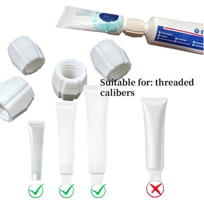 Toothpaste Squeezer Adapter,No-Spill Tube Roller for Travel, Home, Bathroom Organizer Toothpaste Saver Tool Toothpaste Dispenser