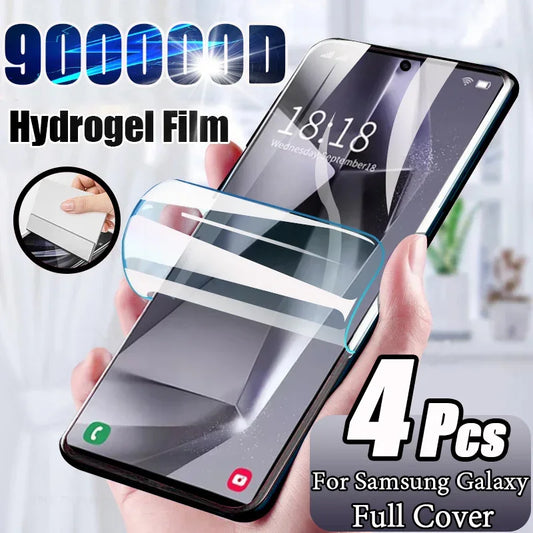HD Hydrogel Screen Protector 4-Pack Samsung Galaxy