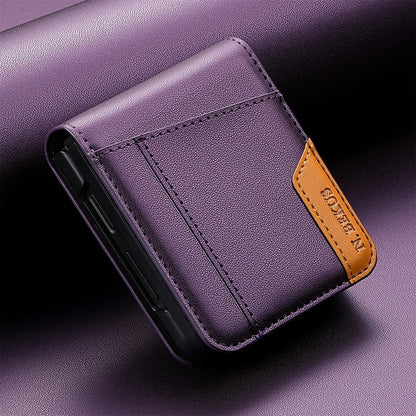 Flip Leather Phone Case For Samsung Galaxy Z Flip 8 7 FE 6 5 4 3 5G Flip7 Flip8 Wallet Card Holder Phone Bag Book Cover Etui