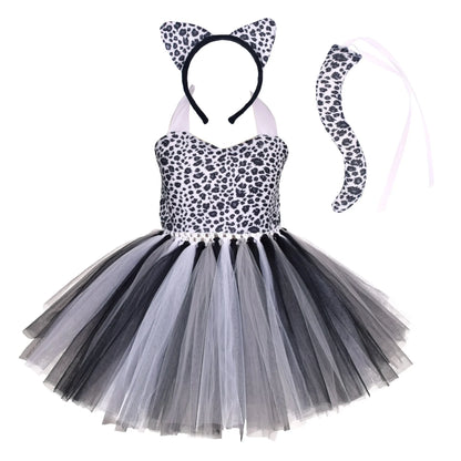 Baby Girls Halloween Animal Cosplay Costume – Forest Theme Tutu Dress for Birthday Party