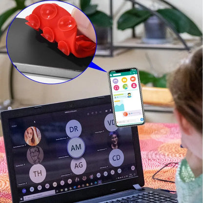 Silicone Sucker Mobile Phone Fixed Pad Hand-Free Heart-shape Suction Cup Bracket Strong Adsorption Phone Accessories