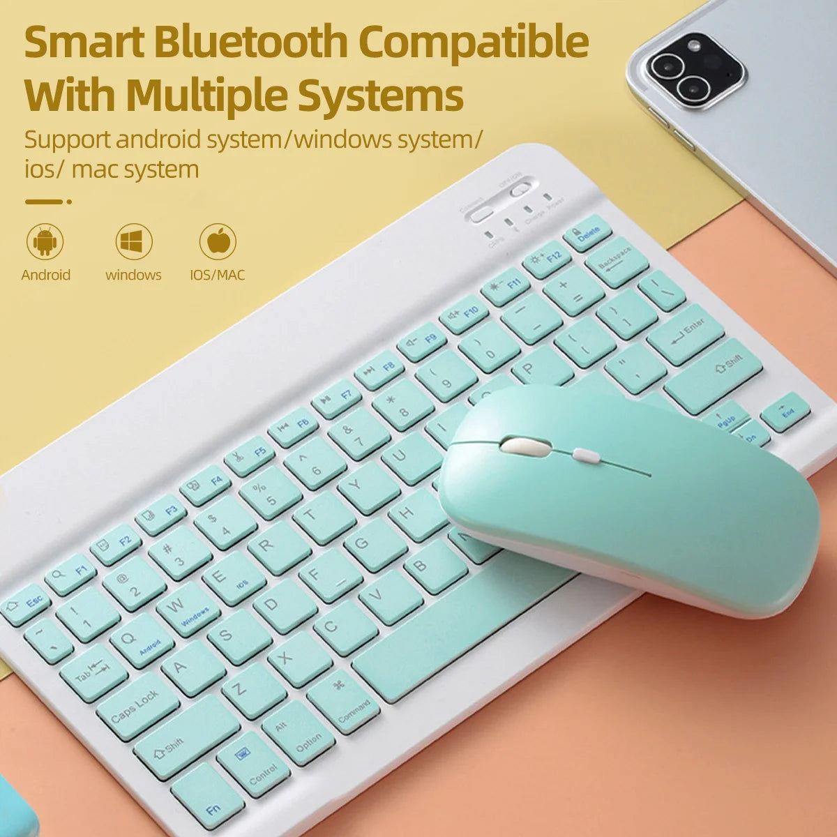 Wireless Bluetooth Mouse For iPad Samsung Huawei Lenovo MiPad Android Windows Tablet Battery Mouse For Laptop Notebook Computer
