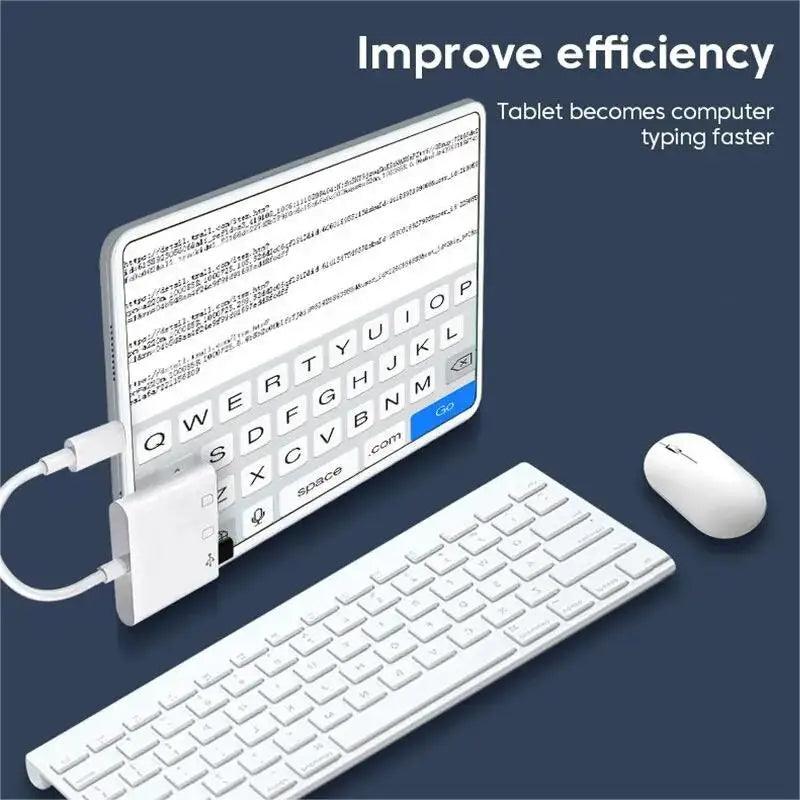 3-in-1 Type-C Card Reader OTG Adapter (TF/SD/USB)
