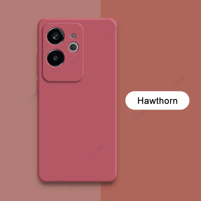 Luxury Dual Layer Cellphone Case for Realme GT6 GT 6 China 5G Full Camera Protection Soft Square Liquid Silicone Cover RealmeGT6