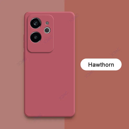 Luxury Dual Layer Cellphone Case for Realme GT6 GT 6 China 5G Full Camera Protection Soft Square Liquid Silicone Cover RealmeGT6