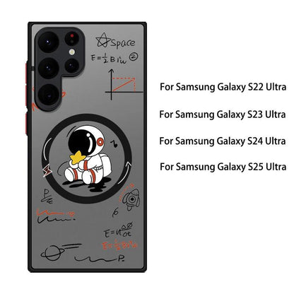 Astronaut MagSafe Ring Bumper Case for Samsung Galaxy