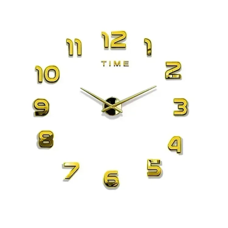 Digital Clock Wall Stickers Needle Decoration Glowing Clocks DIY Bedroom Living Home Quartz Creatives Removable Room Watches - Urbizia