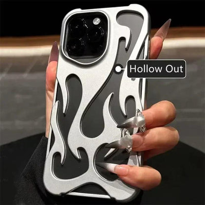 3D Flame Matte TPU Case for iPhone 17–11 Series