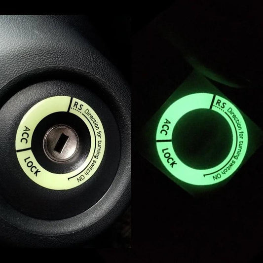 Night Luminous Car Ignition Key Ring Sticker