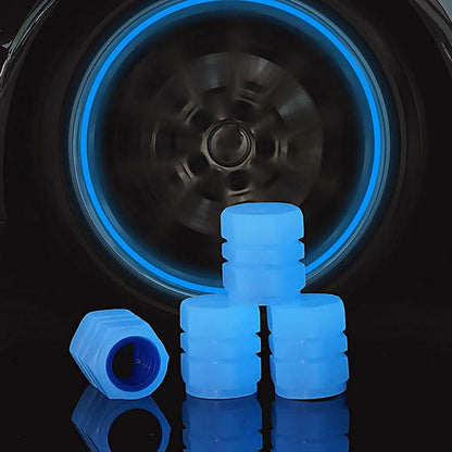 Luminous Fluorescent Car Tire Valve Stem Caps