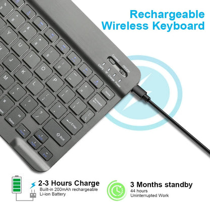 Bluetooth Keyboard Mouse For iPad Mac Android Phone Tablet Slim Office Mini Wireless Keyboard For Android IOS Windows Laptop