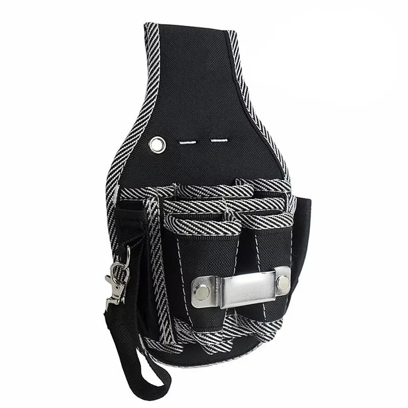 HOMEFISH Simple Waist-Hung Tool Bag, Drill Storage Holster, Multifunctional Pocket Waist Pack for Electrician Repair