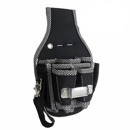 HOMEFISH Simple Waist-Hung Tool Bag, Drill Storage Holster, Multifunctional Pocket Waist Pack for Electrician Repair