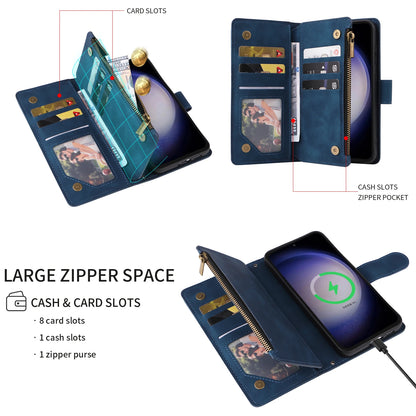 Zipper Crossbody Wallet Leather Case For Samsung Galaxy A56 A36 A26 A16 A06 A55 A35 A25 A07 A17 Flip Cover Multi-Functional Bags