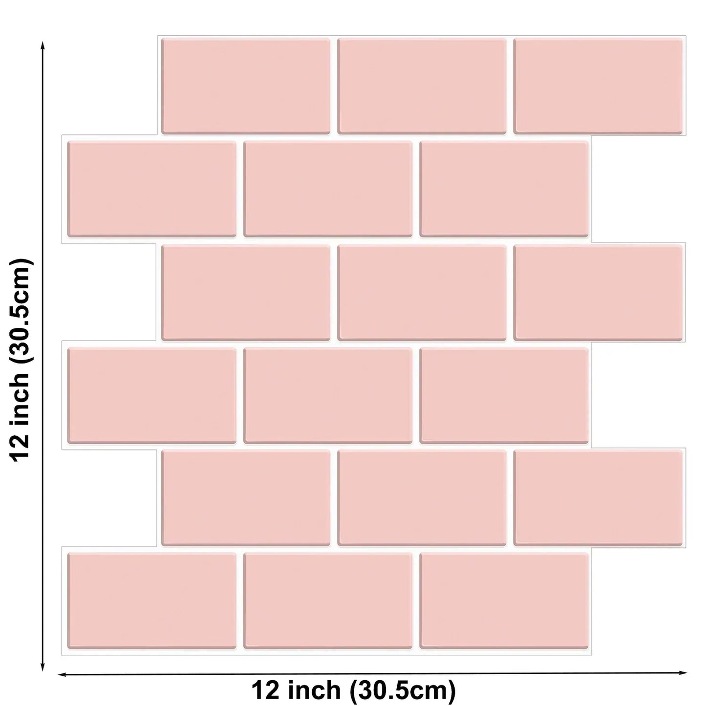5 Sheets Wall Tile Sticker White Self Adhesive Tiles Waterproof Vinyl Wallpaper Backsplash For Kitchen Living Room Bathroom - Urbizia