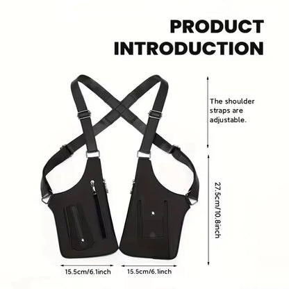 Men'S Retro Strap Underarm Bag Multifunctional Outdoor Backpack Cycling Hiking Phone Bag Holiday Gift for Boyfriend Father